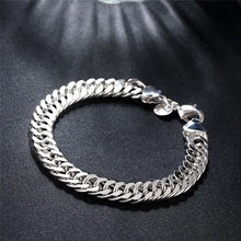 Load image into Gallery viewer, Fine Noble 925 Sterling Silver Solid Chain Bracelet For Women Men Charm Party Gift Wedding party Fashion Jewelry