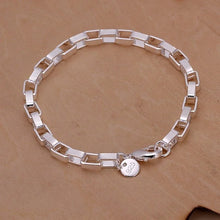 Load image into Gallery viewer, Fine Noble 925 Sterling Silver Solid Chain Bracelet For Women Men Charm Party Gift Wedding party Fashion Jewelry
