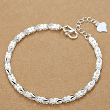 Load image into Gallery viewer, Fine Noble 925 Sterling Silver Solid Chain Bracelet For Women Men Charm Party Gift Wedding party Fashion Jewelry