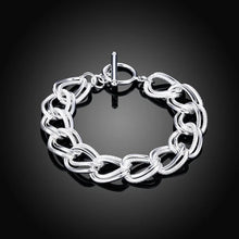 Load image into Gallery viewer, Fine Noble 925 Sterling Silver Solid Chain Bracelet For Women Men Charm Party Gift Wedding party Fashion Jewelry
