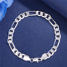 Load image into Gallery viewer, Fine Noble 925 Sterling Silver Solid Chain Bracelet For Women Men Charm Party Gift Wedding party Fashion Jewelry