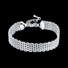 Load image into Gallery viewer, Fine Noble 925 Sterling Silver Solid Chain Bracelet For Women Men Charm Party Gift Wedding party Fashion Jewelry