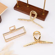 Load image into Gallery viewer, 3 PCS Mental Large Hair Claw Clips for Thick Heavy Hair, Big Non-Slip Hair Catch Barrette Jaw Clamp 2022