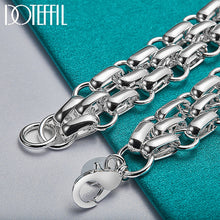 Load image into Gallery viewer, 925 Sterling Silver Lnterlocking Circle Bracelet Chain For Women Fashion Charm Wedding Engagement Party Jewelry