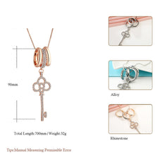 Load image into Gallery viewer, Key Lock Collier Femme Maxi Necklace Female Fashion Long Statement Necklaces & Pendants for Women Jewelry Collar Bijoux 2022