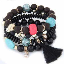 Load image into Gallery viewer, Charm Bracelets for Women Fashion Resin Beads Elastic Bracelet Boho Jewelry 2022