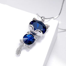 Load image into Gallery viewer, Cute Fox Gold Necklaces & Pendants for Women Winter Jewelry Fashion Crystal Long Necklace 2022