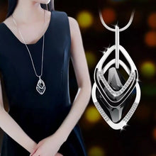 Load image into Gallery viewer, Double Square Collier Femme Long Necklaces & Pendants for Women Statement Necklace Maxi Colar Chain Fashion Jewelry 2022