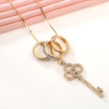Load image into Gallery viewer, Key Lock Collier Femme Maxi Necklace Female Fashion Long Statement Necklaces & Pendants for Women Jewelry Collar Bijoux 2022