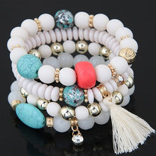 Load image into Gallery viewer, Charm Bracelets for Women Fashion Resin Beads Elastic Bracelet Boho Jewelry 2022