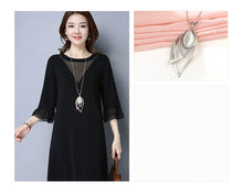 Load image into Gallery viewer, Long Necklaces & Pendants Vintage Silver Chain Crystal Opal Leaf Maxi Necklace Fashion Jewelry For Women Collier 2022