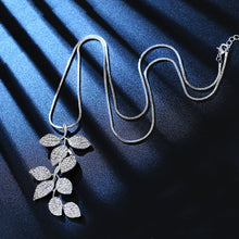 Load image into Gallery viewer, Leaf Crystal Long Chain Necklaces & Pendants for Women Fashion Jewelry Sweater Chain Jewelry 2022