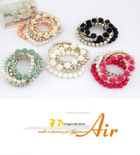 Load image into Gallery viewer, Charm Bracelets For Women Jewelry Rose Flower Multi-layer Wrap Flower Bracelets & Bangles Vintage Pulseras Mujer Pulseiras Femme 2022