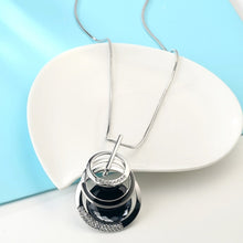 Load image into Gallery viewer, Silver Color Collier Femme Long Necklaces & Pendants for Women Round Statement Necklace Maxi Colar Chain Fashion Jewelry 2022