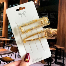 Load image into Gallery viewer, Acrylic Barrettes Headwear Pearl Hair Clip Sets For Women Fashion Geometric Hairpins Hair Accessories Headdress Girl Bobby Clip 2022