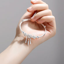 Load image into Gallery viewer, Adjustable 925 Sterling Silver Dreamcatcher Tassel Feather Round Bead Charm Bracelet &Bangle For Women Elegant Jewelry sl209 2022
