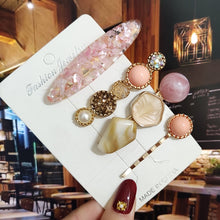 Load image into Gallery viewer, New Starfish Hair Clip For Women 2021 Korean Acrylic Hairpins Geometric Crystal Hair Barrettes Girl Hair Accessories Hairgrip 2022