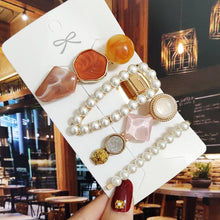 Load image into Gallery viewer, New Starfish Hair Clip For Women 2021 Korean Acrylic Hairpins Geometric Crystal Hair Barrettes Girl Hair Accessories Hairgrip 2022