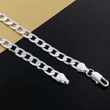 Load image into Gallery viewer, Classic Men's 925 Sterling Silver Necklace high quality Jewelry personality 16-24 inches 8MM necklace fashion Christmas gifts 2022