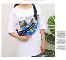 Load image into Gallery viewer, New men holographic waist bag sport run fanny pack men crossbody bag fashion chest bag phone purse multifunction belt bag bum 2022