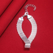 Load image into Gallery viewer, Hot new 925 sterling silver Bracelets for women Exquisite fashion weaving chain fashion Wedding party Christmas gifts Jewelry 2022