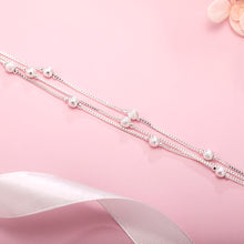 Load image into Gallery viewer, Hot sale 925 sterling Silver Geometry beads Chain Bracelet for Women Fashion Wedding Fine Jewelry Christmas Gift 8inches 2022
