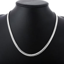 Load image into Gallery viewer, 45-60CM 925 Sterling Silver 6mm width luxury brand design Fine Necklace Chain For Woman Men Fashion Wedding Engagement Jewelry 2022