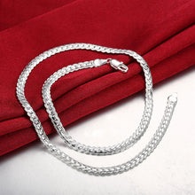 Load image into Gallery viewer, 45-60CM 925 Sterling Silver 6mm width luxury brand design Fine Necklace Chain For Woman Men Fashion Wedding Engagement Jewelry 2022
