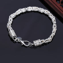 Load image into Gallery viewer, Hot new 925 sterling silver Bracelets Retro faucet domineering men's chain Wedding party Christmas Gift Fashion Jewelry 2022