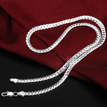 Load image into Gallery viewer, 45-60CM 925 Sterling Silver 6mm width luxury brand design Fine Necklace Chain For Woman Men Fashion Wedding Engagement Jewelry 2022