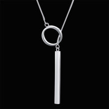 Load image into Gallery viewer, new 925 Sterling Silver Necklace For Women Jewelry 18 inches Creative Round Pendant fashion Christmas gifts Wedding 2022
