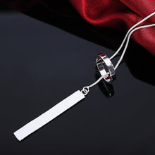 Load image into Gallery viewer, new 925 Sterling Silver Necklace For Women Jewelry 18 inches Creative Round Pendant fashion Christmas gifts Wedding 2022