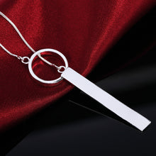 Load image into Gallery viewer, new 925 Sterling Silver Necklace For Women Jewelry 18 inches Creative Round Pendant fashion Christmas gifts Wedding 2022