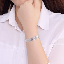 Load image into Gallery viewer, New fine 925 sterling silver Net chain Bracelets necklaces for women korean fashion party wedding accessories jewelry sets gifts 2022