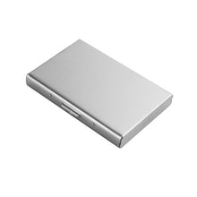 Load image into Gallery viewer, Fashion Aluminum Antimagnetic Card Holder Women Men Metal Cowhide Credit Card Business Card Holders Organizer Purse Wallet 2022