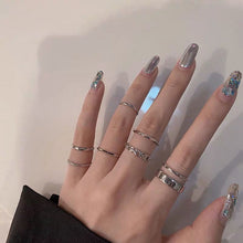 Load image into Gallery viewer, Punk Finger Rings Minimalist Smooth Gold/black Geometric Metal Rings for Women Girls Party Jewelry Bijoux Femme 2022