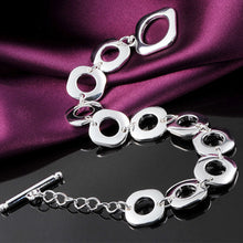 Load image into Gallery viewer, Hot 925 sterling silver Bracelets classic fashion Square chain for woman Wedding party Christmas Gift high quality Jewelry 2022