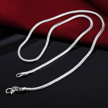 Load image into Gallery viewer, 40-75cm 925 Sterling Silver 2MM Solid Snake Chain Necklace for Men Women Fashion Jewelry for Pendant 2022