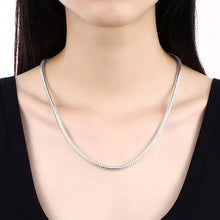 Load image into Gallery viewer, 40-75cm 925 Sterling Silver 2MM Solid Snake Chain Necklace for Men Women Fashion Jewelry for Pendant 2022