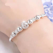 Load image into Gallery viewer, Hot fine 925 Sterling silver Charm lucky beads Bangles for women bracelets fashion party wedding jewelry Holiday gifts 2022