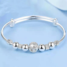 Load image into Gallery viewer, Hot fine 925 Sterling silver Charm lucky beads Bangles for women bracelets fashion party wedding jewelry Holiday gifts 2022