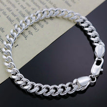 Load image into Gallery viewer, New fashion 925 sterling silver charm 8MM geometry Bracelets for women man classic party Wedding accessories Jewelry gifts 2022