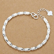 Load image into Gallery viewer, Fine Noble 925 Sterling Silver Solid Chain Bracelet For Women Men Charm Party Gift Wedding party Fashion Jewelry
