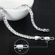Load image into Gallery viewer, Fine Noble 925 Sterling Silver Solid Chain Bracelet For Women Men Charm Party Gift Wedding party Fashion Jewelry

