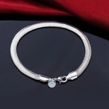 Load image into Gallery viewer, Fine Noble 925 Sterling Silver Solid Chain Bracelet For Women Men Charm Party Gift Wedding party Fashion Jewelry

