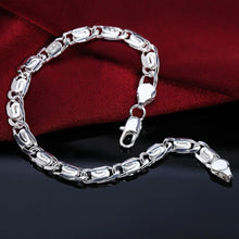 Load image into Gallery viewer, Fine Noble 925 Sterling Silver Solid Chain Bracelet For Women Men Charm Party Gift Wedding party Fashion Jewelry
