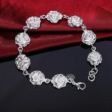 Load image into Gallery viewer, Fine Noble 925 Sterling Silver Solid Chain Bracelet For Women Men Charm Party Gift Wedding party Fashion Jewelry
