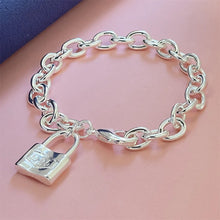 Load image into Gallery viewer, Fine Noble 925 Sterling Silver Solid Chain Bracelet For Women Men Charm Party Gift Wedding party Fashion Jewelry
