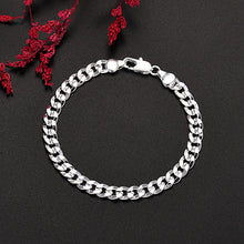 Load image into Gallery viewer, Fine Noble 925 Sterling Silver Solid Chain Bracelet For Women Men Charm Party Gift Wedding party Fashion Jewelry
