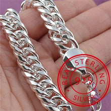 Load image into Gallery viewer, Fine Noble 925 Sterling Silver Solid Chain Bracelet For Women Men Charm Party Gift Wedding party Fashion Jewelry

